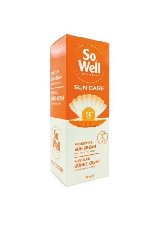 SO WELL SPF 50+ GÜNEŞ KREMİ 100 ML