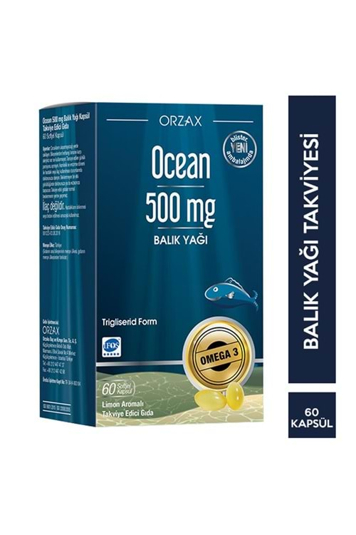 OCEAN BALIK YAĞI OMEGA 3 500 MG 60 KAPSÜL