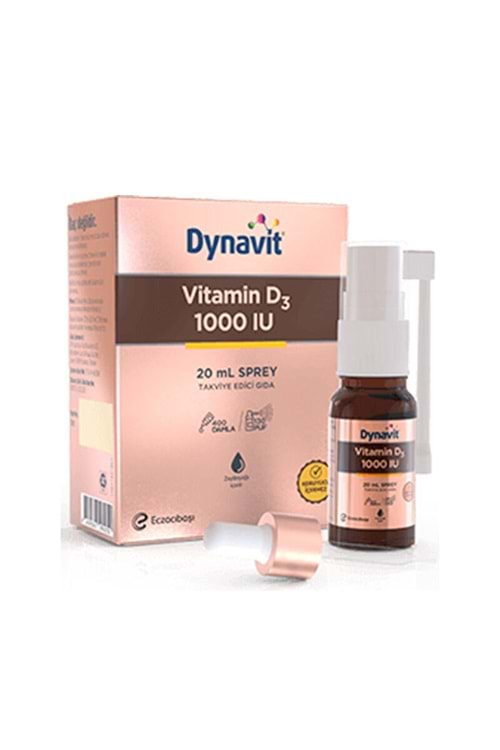 DYNAVİT VİTAMİN D3 1000 IU 20 ML SPREY+DAMLA