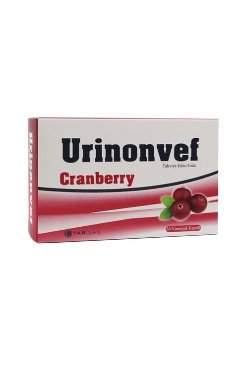 URİNONVEF CRANBERRY 30 YUMUŞAK KAPSÜL