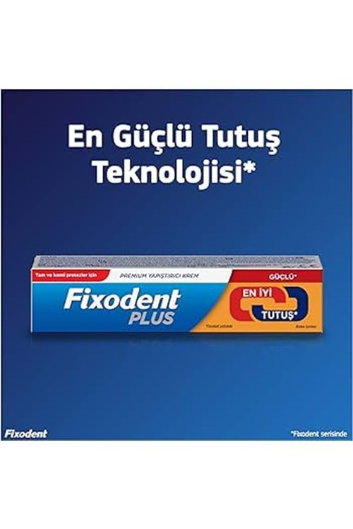 FİXODENT PLUS DİŞ PROTEZ YAPIŞTIRICI KREM GÜÇLÜ TUTUŞ 40 GR