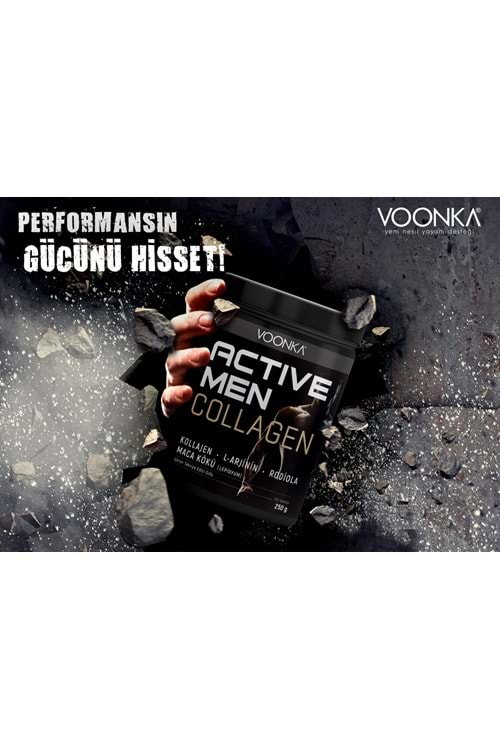 VOONKA ACTIVE MAN COLLAGEN Yeşil Elma Aromalı 250 GR