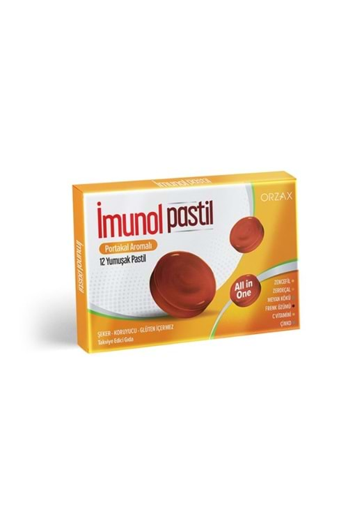 IMUNOL PORTAKAL AROMALI 12 PASTİL