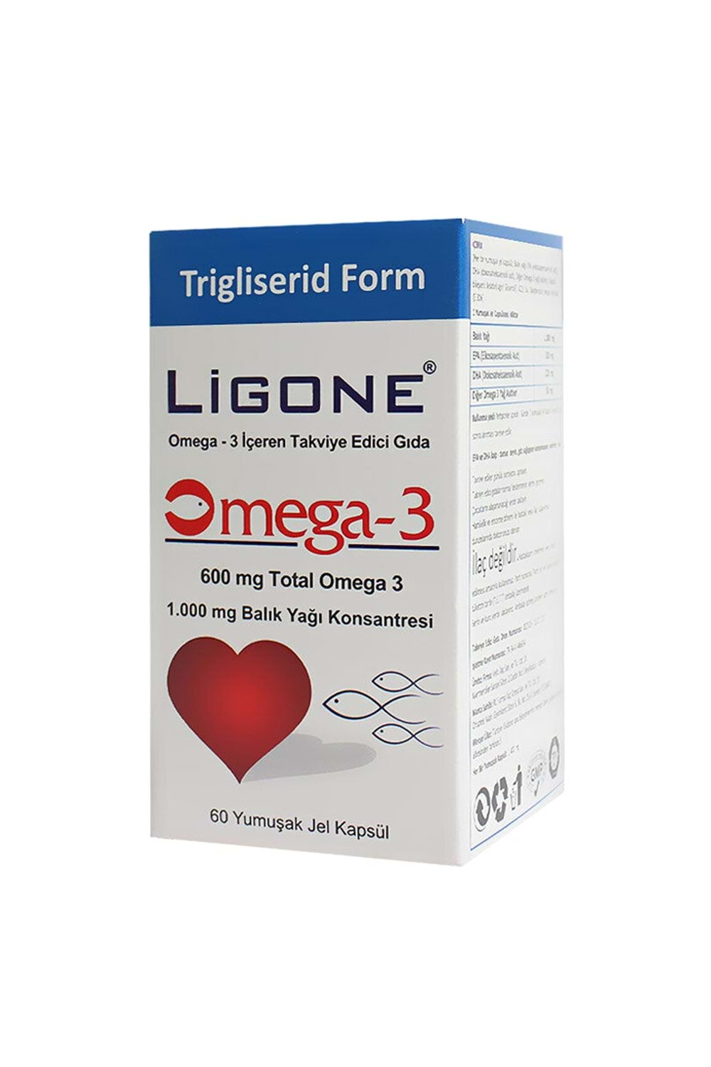 LİGONE OMEGA - 3 BALIK YAĞI 60 SOFT JEL KAPSÜL