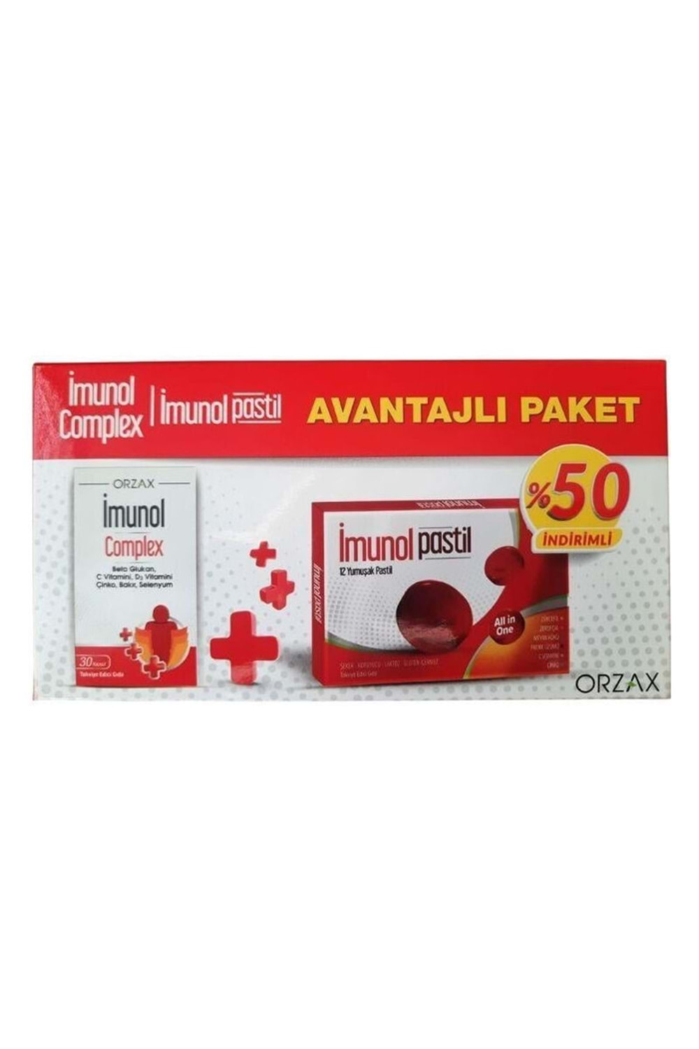 İMUNOL COMPLEX 30 KAPSÜL + İMUNOL SOFT 12 PASTİL KOFRE