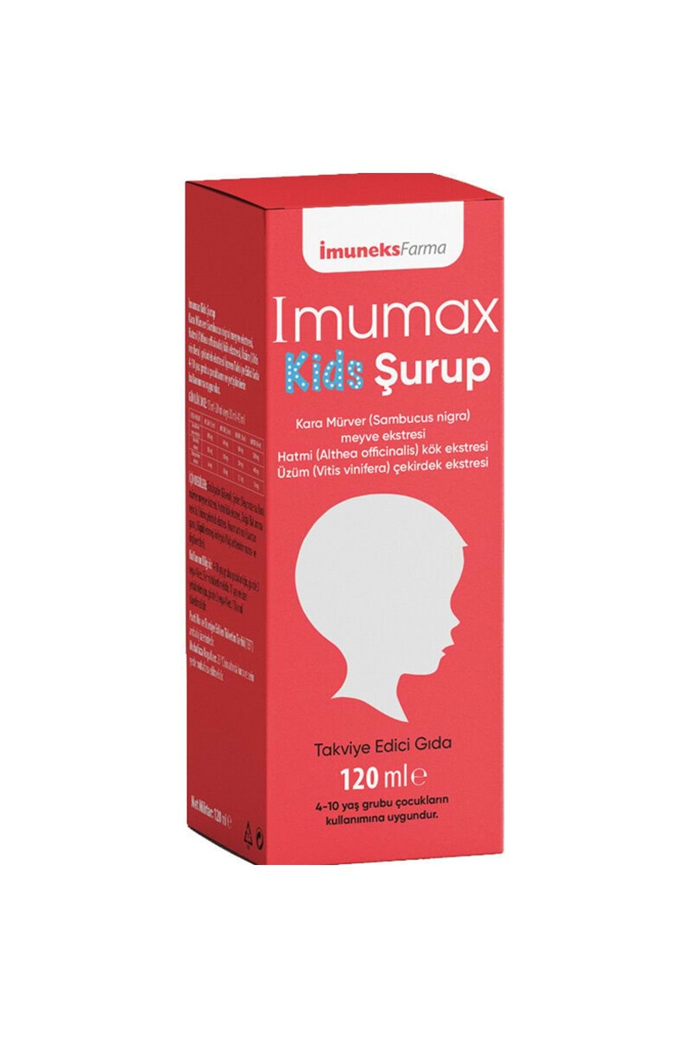 IMUMAX KİDS ŞURUP 120 ML (KARA MÜRVER, MEYVE HATMİ, ÜZÜM ÇEKİRDEK EKSTRESİ)