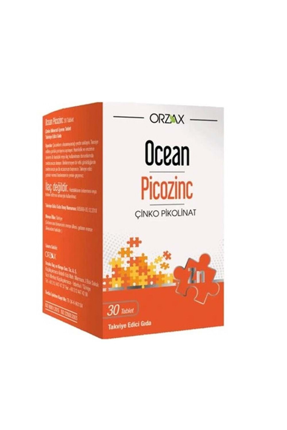 OCEAN PICOZNC ÇİNKO PİKOLİNAT 30+15 TB %50 DAHA FAZLA