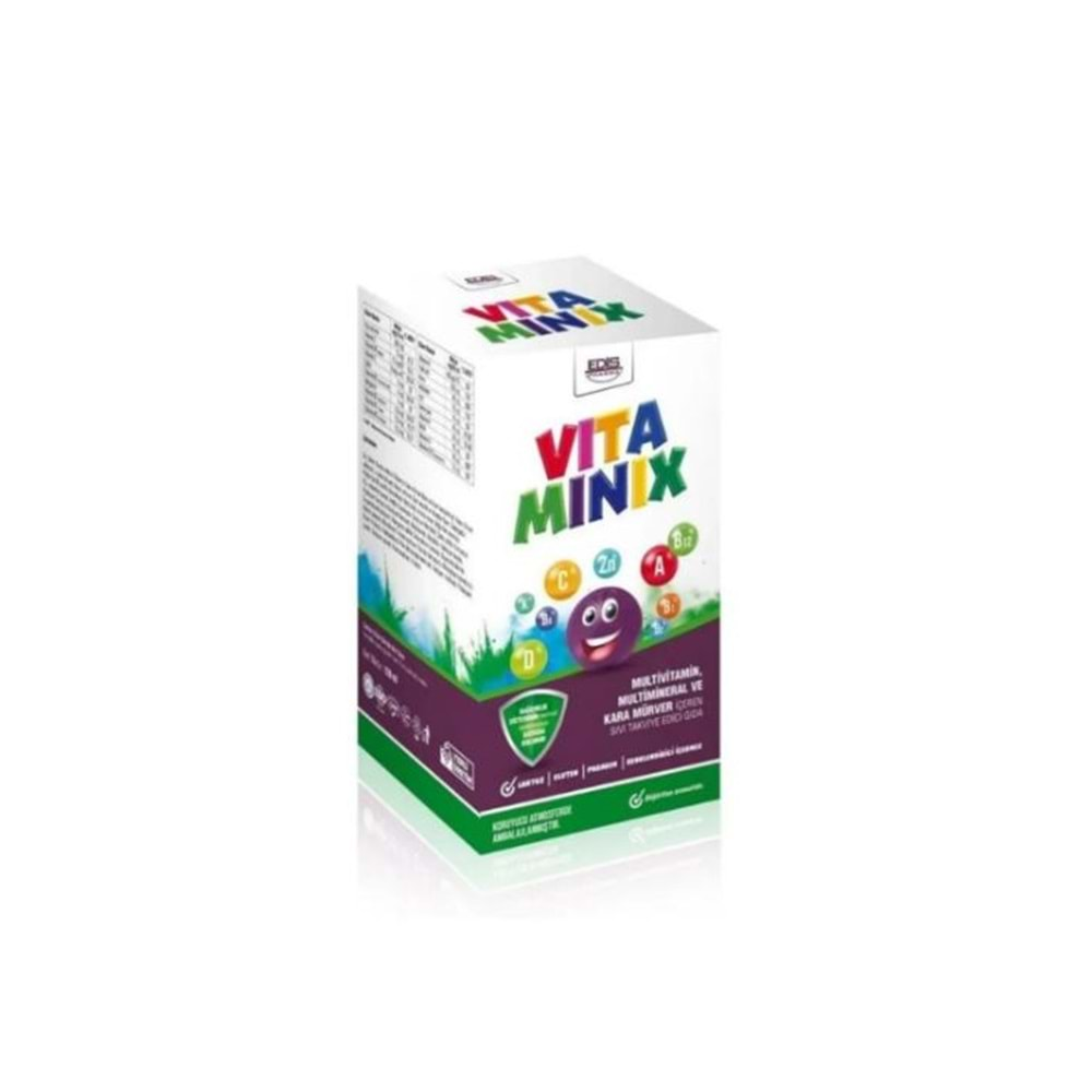 VİTAMİNİX KARA MÜRVER ŞURUBU 150 ML